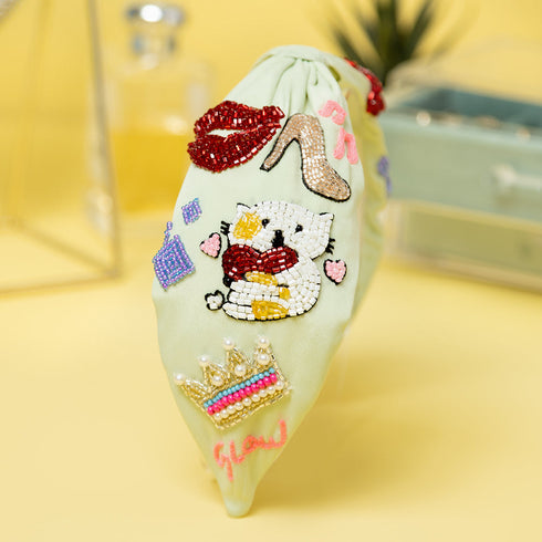 The Face Shop Knotted Green Maskie Embellished Hairband