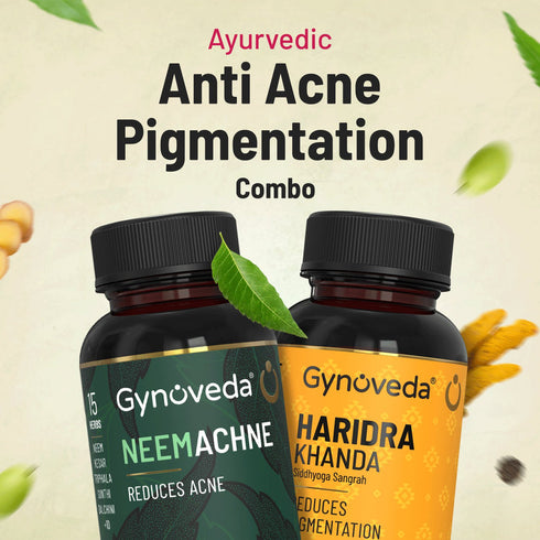 Gynoveda Neemachne Ayurvedic Tablets + Haridra Khanda Tablets