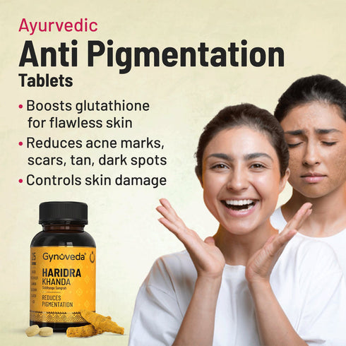 Gynoveda Neemachne Ayurvedic Tablets + Haridra Khanda Tablets