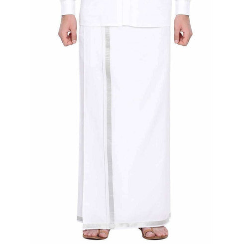 Ramraj Genxt Silver Double Dhoti