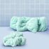 The Face Shop Mint Green Fluffy Headband & Scrunchie