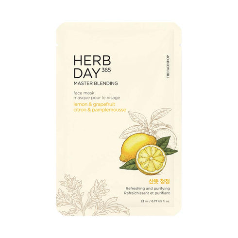 The Face Shop Herb Day 365 Master Blending Lemon & Grapefruit Mask