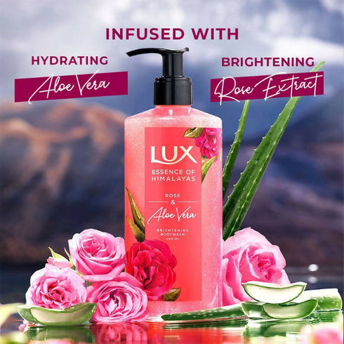 Lux Essence Of Himalayas Rose And Aloe Vera Brightening Body Wash
