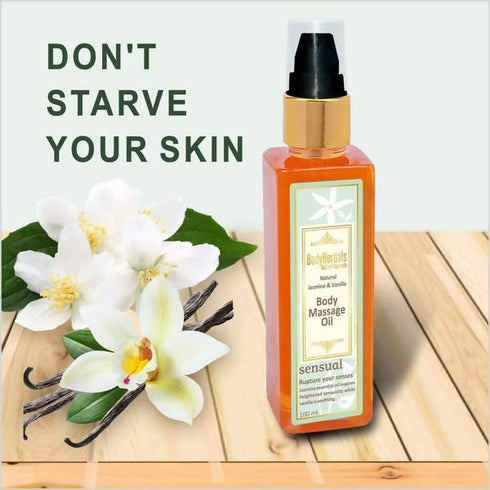 Bodyherbals Sensual Jasmine & Vanilla Body Massage Oil