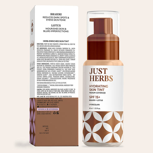 Just Herbs Herb Enriched Sun Protection Skin Tint | Porcelain