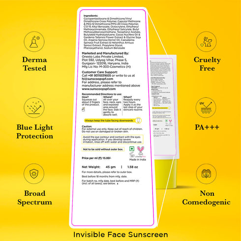 Innovist Invisible Body + Face Sunscreen