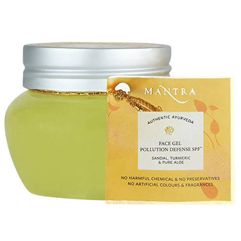 Mantra Herbal Pollution Defense SPF+ Sandal Turmeric & Pure Aloe Face Gel