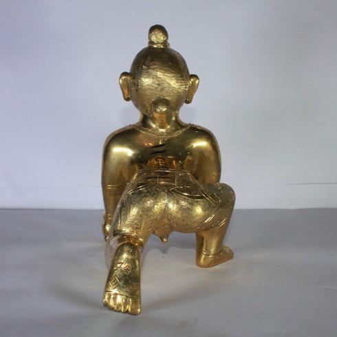 Brass Laddu Gopal Statue Murti Idol 2438g
