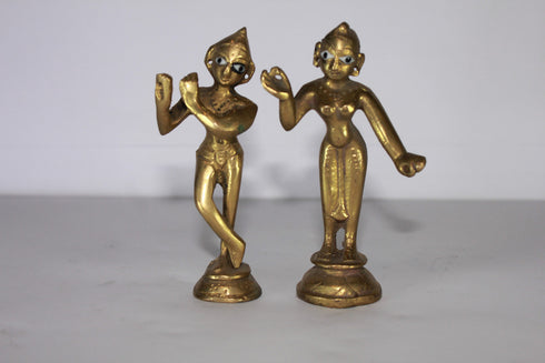 Brass Radha Krishna Yugal Jodi Idol 210g