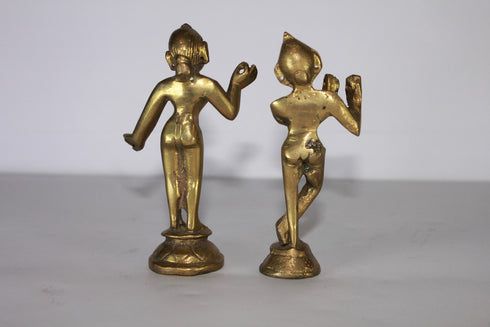 Brass Radha Krishna Yugal Jodi Idol 210g