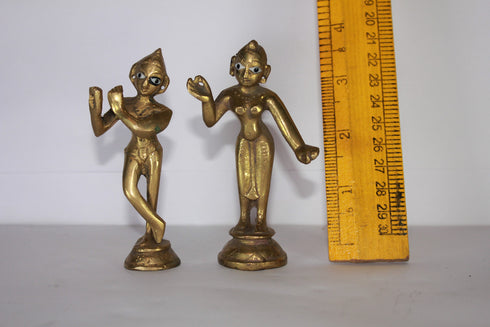 Brass Radha Krishna Yugal Jodi Idol 210g