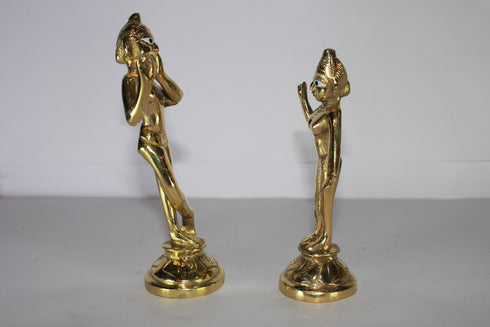 Brass Radha Krishna Yugal Jodi Idol 511g