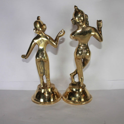 Brass Radha Krishna Yugal Jodi Idol 1957g