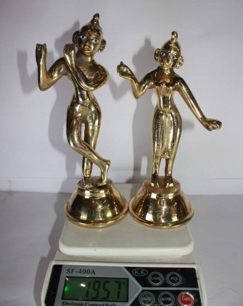 Brass Radha Krishna Yugal Jodi Idol 1957g