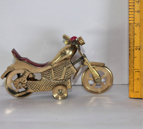 Brass Bullet Bike Motorcycle Showpiece 168g