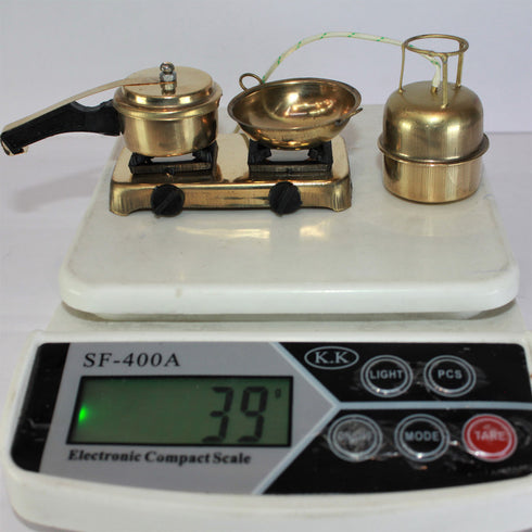 Brass Miniature Kitchen Set 78g (Pack Of 2)