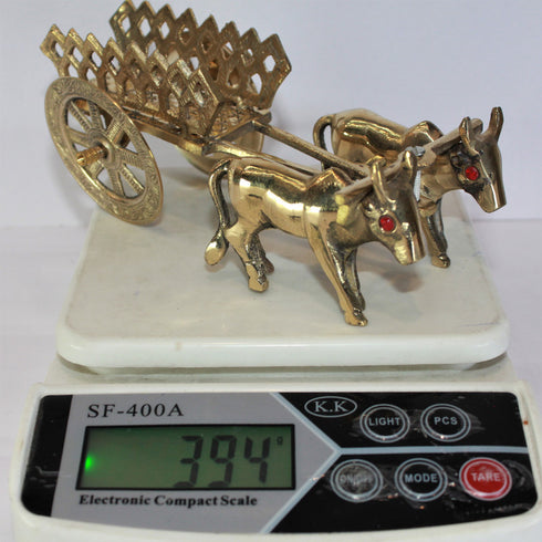 Brass Decorative Bullock Cart 394g