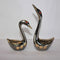 Brass Showpiece Duck Pair Statue 573g