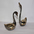 Brass Showpiece Duck Pair Statue 641g