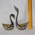 Brass Showpiece Duck Pair Statue 641g