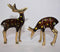 Brass Pair Deer Showpiece Statue 353g