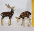 Brass Pair Deer Showpiece Statue 353g