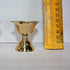 Brass Flower Design Pair Diya 162g (Pack Of 2)