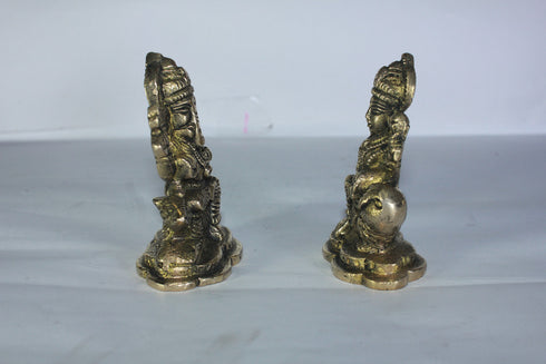 Brass Laxmi Ganesh Idol Statue 396g