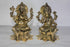 Brass Laxmi Ganesh God Idol Statue 2886g