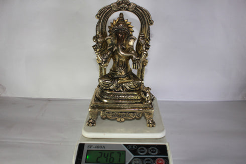 Brass Laxmi Ganesh God Idol Statue 4720g