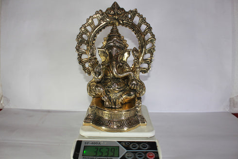 Brass Laxmi Ganesh Idol Statue 6872g