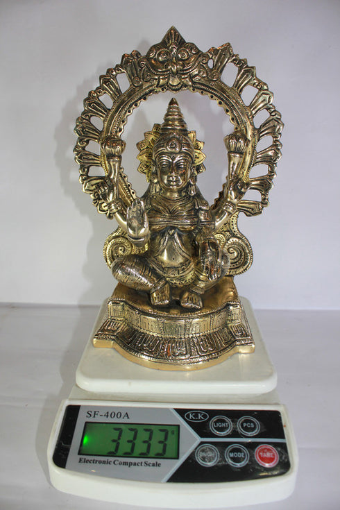 Brass Laxmi Ganesh Idol Statue 6872g