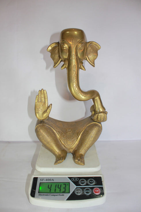 Brass Modern Ganesha Statue 4143g