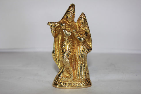 Brass Radha Krishna Idol 233g