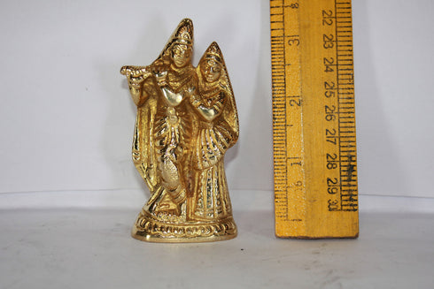 Brass Radha Krishna Idol 233g