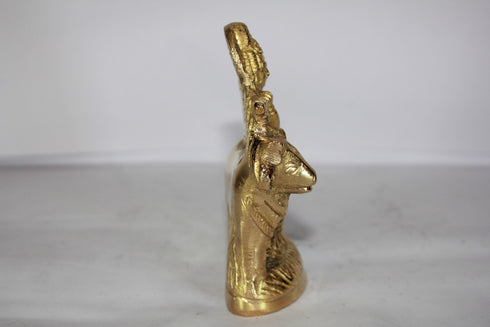 Brass Radha Krishna Idol 425g