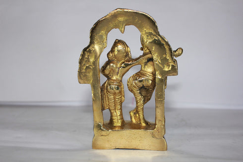 Brass Radha Krishna Idol 500g