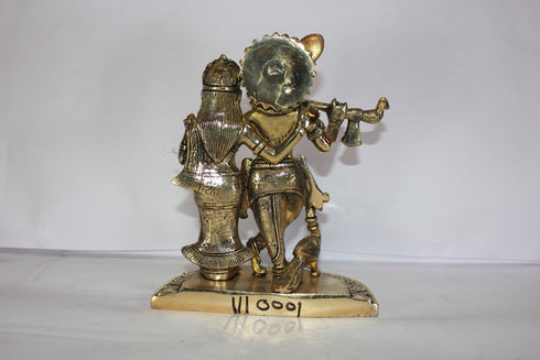 Brass Radha Krishna Idol 2755g
