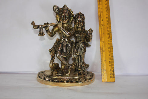 Brass Radha Krishna Idol 2755g
