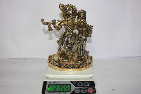 Brass Radha Krishna Idol 2755g