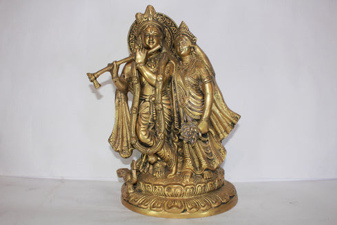 Brass Radha Krishna Idol 5940g