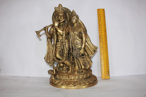 Brass Radha Krishna Idol 5940g