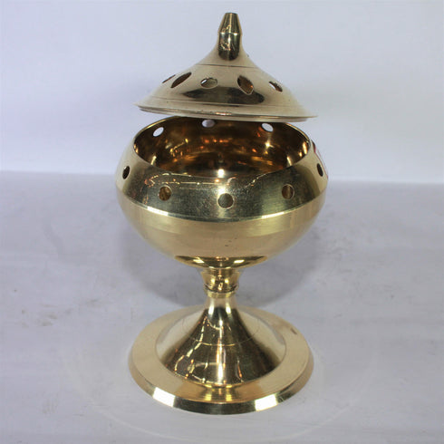 Brass Dhuna Dhoop Dani with Handle 222g
