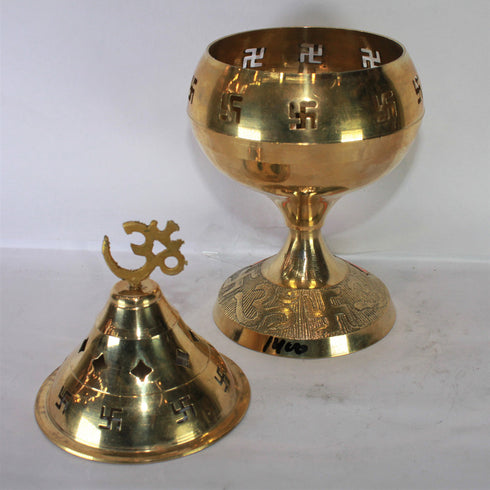 Brass Made Akhand Jyoti Diya 268g