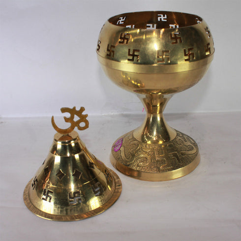 Brass Made Akhand Jyoti Diya 396g