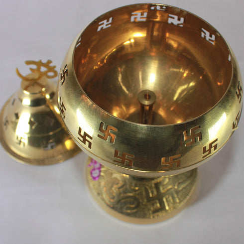 Brass Made Akhand Jyoti Diya 396g