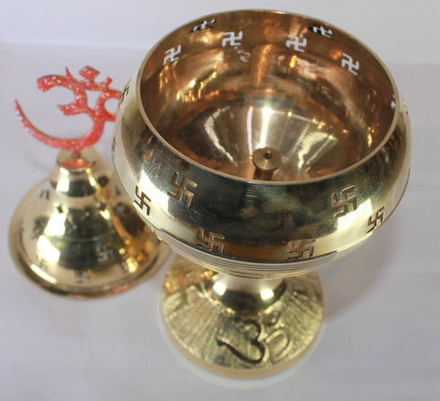 Brass Made Akhand Jyoti Diya 486g