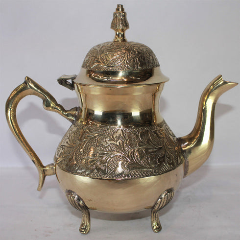 Brass Designer Tea Pot Ketali Kettle 786g