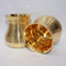 Brass Lining Design Glass Set of 2 207g