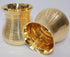 Brass Lining Design Glass Set of 2 207g